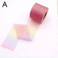 Lof ตาข่าย Tulle Gauze สำหรับ DIY ตุ๊กตาเสื้อผ้าอุปกรณ์เสริมผมชุดกระโปรง Gradient Bling Bling