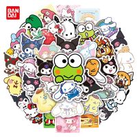 ♞﹉┇ 50Pcs Sanrio Cute Cartoon Stickers Kuromi Hello Kitty Graffiti Stickers Anime Waterproof Decals Skateboard Laptop Decoration