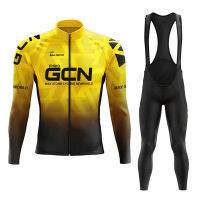 Pro Gcn ทีมฤดูใบไม้ร่วงขี่จักรยานย์ชุดเอี๊ยมกางเกง Ropa จักรยานเสือภูเขาย์9D เจลขี่จักรยานกางเกงแขนยาวสูท