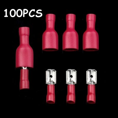 △ Cold Pressing Insulation Plug Fast Wire Crimp Spade Connector Terminals Electrical Cable Lug Car Full Insulated Assortment Kit