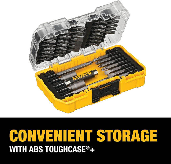 dewalt-screwdriver-bit-set-with-tough-case-45-piece-dw2166-45-piece-screwdriving-set-screwdriver-bit-set