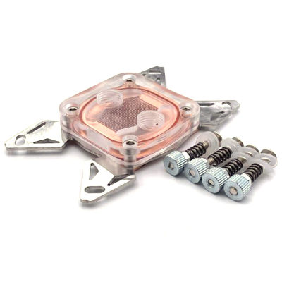 Computer CPU Cooler Water Cooling Block Copper Base POM Cover for LGA 1155 2011 AMD AM4 Fans Cooling