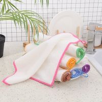 ▤▪♟ Natural Bamboo Fiber Rags Terry Washcloth For Dishes Useful Things For Kitchen Microfiber Hydrophilic Cloths Zero Waste Utensils