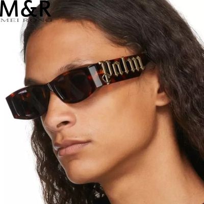 Vintage Small Frame Square Sunglasses Women Men Fashion Luxury Brand Designer Trend Punk Hip Hop Sun Glasses For Female UV400 Cycling Sunglasses