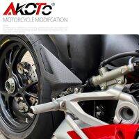 HOT SALE FULLSIX คาร์บอนไฟเบอร์ส้นยามชุด REARSET แผ่นสำหรับ DUCATI PANIGALE STREETFIGHTER V4 V4S 2020 2021 2022อุปกรณ์เสริม