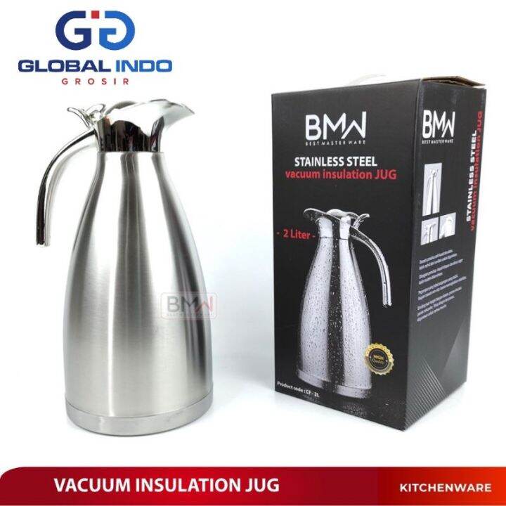 BMW VACUUM JUG 2 LITER/TEKO POT ALADIN SNLESS 2 L/TEKO PINGUIN Lazada