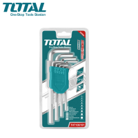 TOTAL กุญแจหกเหลี่ยม แบบ 9 ตัวชุด ยาว รุ่น THT106191 ( Hex Wrench )