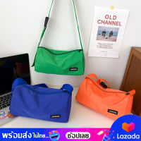 bagsiamshop(BA1807) กระเป๋าผ้าไนล่อน JINNIAN สีสันสดใสมี 5สี