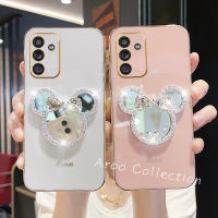 Phone Case เคส Samsung Galaxy S23 FE A05 A05s M34 5G ขายดีสีลูกกวาดน่ารักขายึดกระจกการ์ตูนเคสโทรศัพท์ฝาครอบป้องกันเลนส์แบบนิ่ม2023