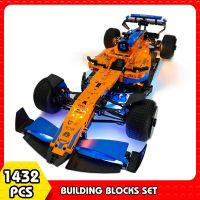 MOC Technical Compatible 42141 McLarened Formula 1 Race Car City RC Vehicle Champion Speed Buiding Block  Toys for Children Building Sets