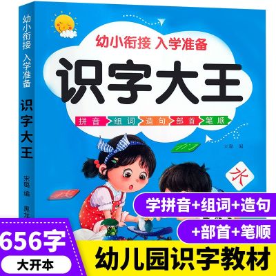 Chinese Characters Pinyin Han Zi Picture Card Book Preschool Early Education Literacy Enlightenment For Kids Aged 3-6 Reading