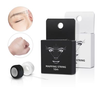 hot【cw】 New Microblading 10 Meters Mapping Pre-Ink String for Makeup Eyebrow Dyeing Thread Semi Permanent Positioning Measure