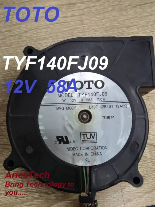 Projector TOTO TYF140FJ09 12V 0.58A 7.W Kipas Projector Case fan