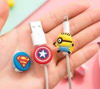 【CW】 Hoqueen Promotion 20pcs/lot cartoon figure USB Data Cable Protector Anti Breaking Sleeve IPhone