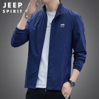 JEEP SPIRIT เสื้อผ้าป้องกันแสงแดดแจ็คเก็ตฤดูร้อนของผู้ชายบางส่วนน้ำหนักเบาระบายอากาศป้องกันรังสียูวีเสื้อผ้าผู้ชาย 7262