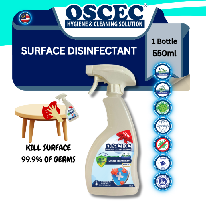 OSCEC® Surface Disinfectant Spray 550ml Multi Surface Disinfectant