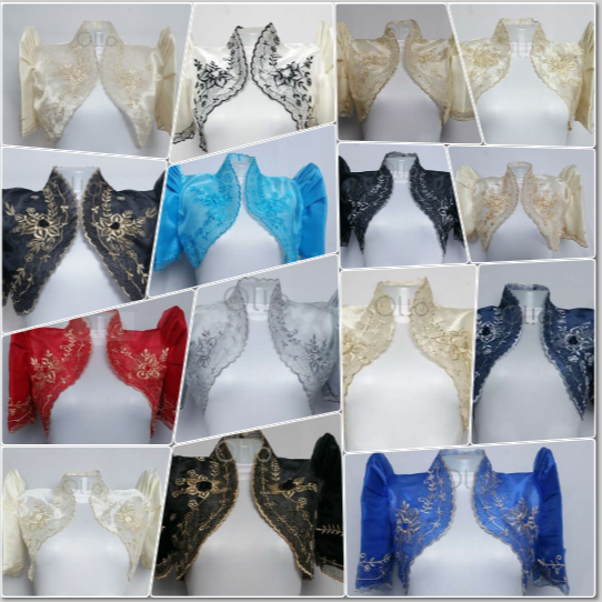 Modern Filipiniana / Bolero in Butterfly Sleeves Lazada PH