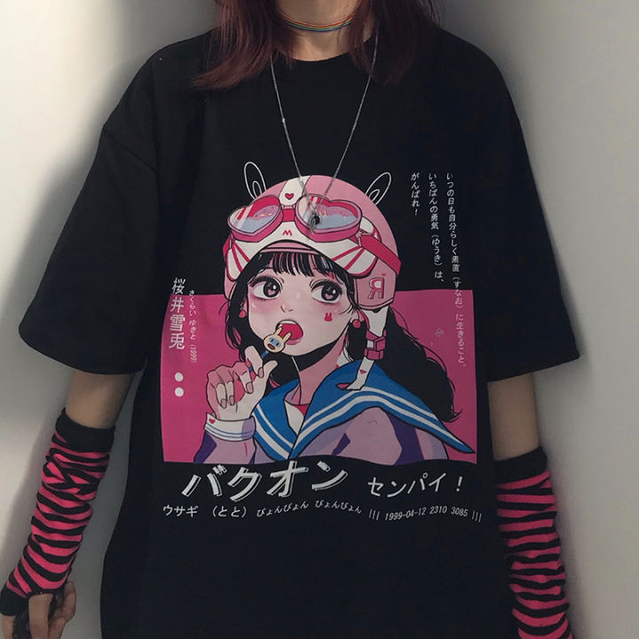 Y2k Aesthetic Grunge Goth T-shirt Tee Female Clothing Y2k Graphic Print  Harajuku