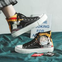 CODDi Yang One Piece Japan Anime Couples Canvas Shoes Mens Womens Fashion Comics High-top Sneakers