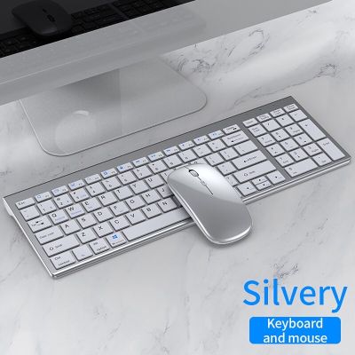 Wireless bluetooth Keyboard Three-mode Silent Full-size Keyboard And Mouse Combo Set For Notebook Laptop Desktop PC Tablet