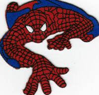 iron on patch Embroidery Spiderman Action Hero 7.5x7 cm ฮีโร่แอคชั่น  ตัวรีด เย็บติดผ้าประเทศไทย โลโก้ปัก มีกาวสำหรับรีด ตกแต่งเสื้อผ้า