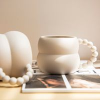 Creative Ceramic Coffee Mug Nordic Lovely Mug Home Decor Handmade Art Milk Tea Cup Drinkware Personalized