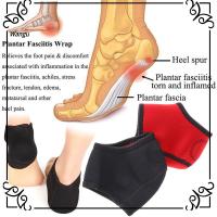 WANGU 1คู่ถุงเท้านุ่มสำหรับใส่ดูแลเท้า Plantar Fasciitis ที่รองส้นเท้า Relief ปวดถุงเท้ายาวเอ็นร้อยหวายอักเสบ