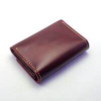 Fit Many Wallets Are Unique Simple Genuine Leather Cards Maroon - PHWL481