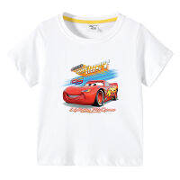 เสื้อยืดแขนสั้นทารก Lightning McQueen เสื้อซับในผ้าฝ้ายเสื้อชิ้นบนแขนสั้นฤดูร้อนสำหรับเด็ก0000ลายการ์ตูนเด็กหญิงเด็กชาย