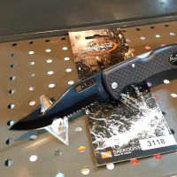 Saekodive Folding Knife Black SS Blade S3118K SCUBA DIVING  Stainless steel 304 มีดพับ มีดดำน้ำ