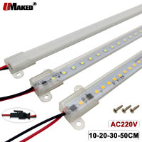 5Pcs AC220V LED Tube Light 4W 5W 8W Night Bar PCB 2835 Strip 10 20 30 50CM Energy Saving For Home Kitchen Cabinet Wall l Decor