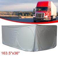 Truck Windshield Sunshade 240T Nylon Polyester Durable All Around Sun Protection Automatic Truck Awning For Semi Commercial