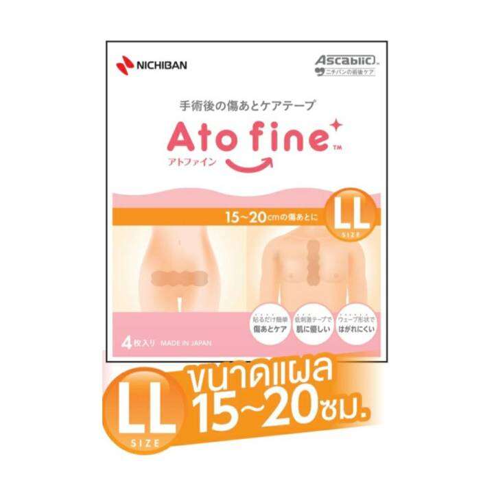 atofine-แผ่นแปะแผลเป็นคีลอยด์-จากญี่ปุ่น-size-s-m-l-ll-ราคาแบ่งขายต่อชิ้น