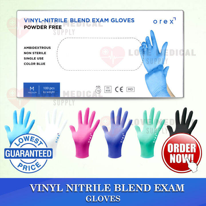 Vinyl Nitrile Blend Exam Gloves OREX 100 pcs Lazada PH