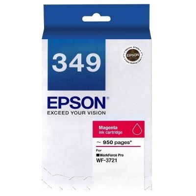 Epson Ink (349) C13T349390 Magenta ตลับหมึกอิงค์เจ็ท สีฟ้า  หมึกแท้💯%   Epson T349 Ultra Magenta Ink (C13T349390)