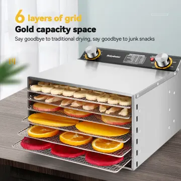 6 Layers Commercial Fruit Dryer Dhydrator Machine Food Household