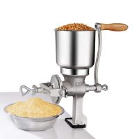 （HOT NEW） Hand Crank Table Clamp Grain MillCorn Grain Grinder เหล็กหล่อ Malt Mill Grinder สำหรับบดกาแฟ