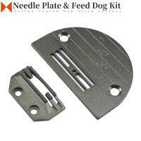 147150LGT 149057T เทฟลอนเคลือบ Non-Stick เข็มแผ่น &amp; Feed Dog ชุดสำหรับ Lockstitch จักรเย็บผ้า Fit จักรเย็บผ้า