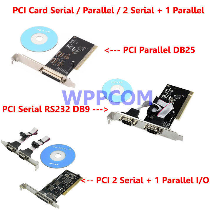 PCI Card to COM 9pin 2 Serial Series Port RS232 / 25pin Parallel Port