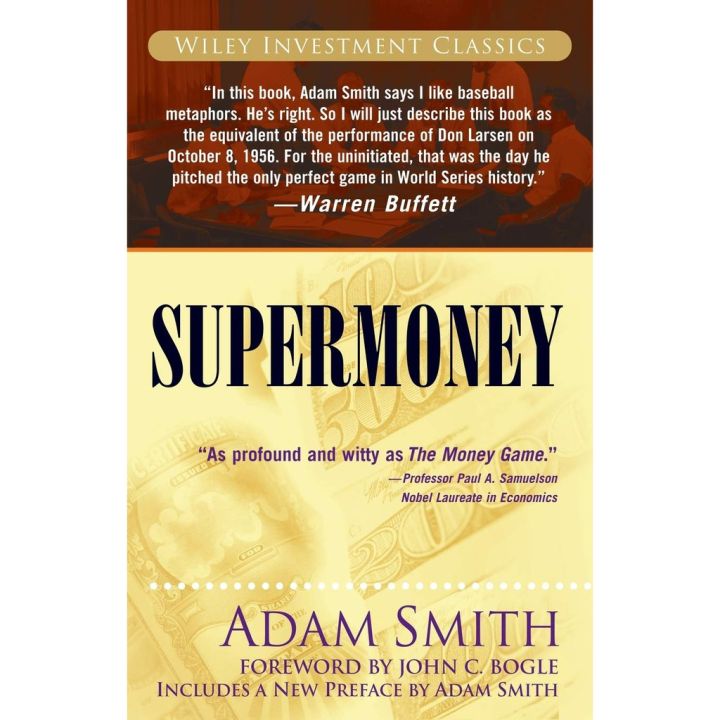 This item will be your best friend. &gt;&gt;&gt; Supermoney (Wiley Investment Classics) [Paperback] หนังสืออังกฤษมือ1(ใหม่)พร้อมส่ง