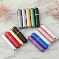 5PCS 5ml Mini Refillable Perfume Bottle Aluminum Perfume Spray Bottle Container with Empty Atomizer Bottles For Travel Travel Size Bottles Containers