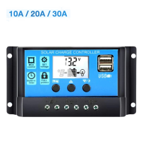 โซล่าชาร์จ โซล่าชาร์จคอนโทรลเลอร์ ชาร์จเจอร์ Solar charge controller 12V PWM ขนาด 10A  20A  30A aliz selection