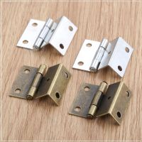 ✵♟﹉ 4Pcs Cabinet Hinge 25x15x12mm Door Luggage Furniture Jewelry Wood Boxes Vintage Chinese Old Hinge Furniture Decoration