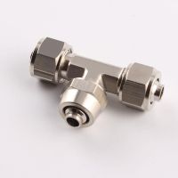 4mm 6mm 8mm 10mm 12mm 14mm 16mm Tee Type 3 Way Pneumatic Fast Twist Tube Pipe Fitting Quick Coupler Connector