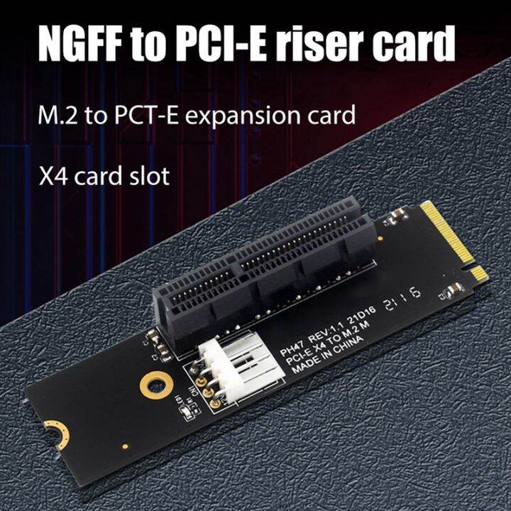 ngff-m-2-to-pci-e-4x-riser-card-m2-m-key-to-pcie-x4-adapter-with-led-indicator-sata-power-riser-for-bitcoin-mining