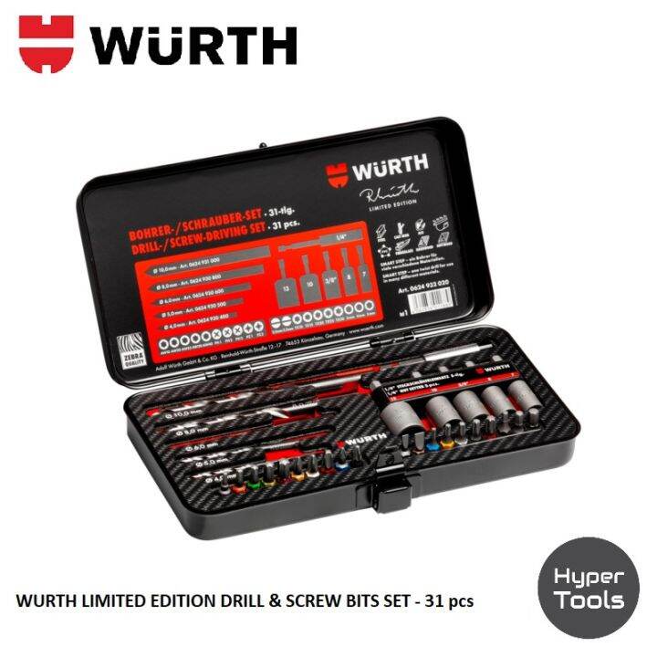 !! Limited Edition!! WURTH (Germany) Drill Screw Bits Set 31pcs