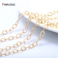 DIY Jewellery Chain Bulk 2020 New 14K Real Gold Plated ss Round Cuban Chain For Jewellery Making Supplies