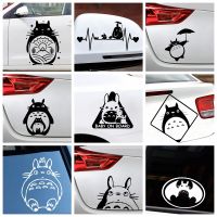 【LZ】 Free Shipping Cartoon Totoro Car Vinyl Sticker Funny Car Stickers For Auto Window Decoration self stick Decals