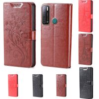 ✤ For Tecno Pouvoir 4 butterfly flower Tower Flip Leather Wallet Phone Case For Tecno Pouvoir 4 Pro Phone cover with card slot