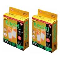 สูตรใหม่ดีกว่าเดิม Kinoki Detox Foot Pad แผ่นแปะเท้าดูดสารพิษ ดีทอกซ์ ล้างสารพิษ 2 กล่อง